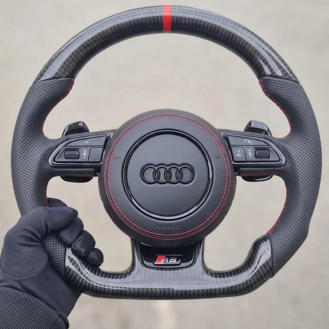 Audi RS carbon steering wheel